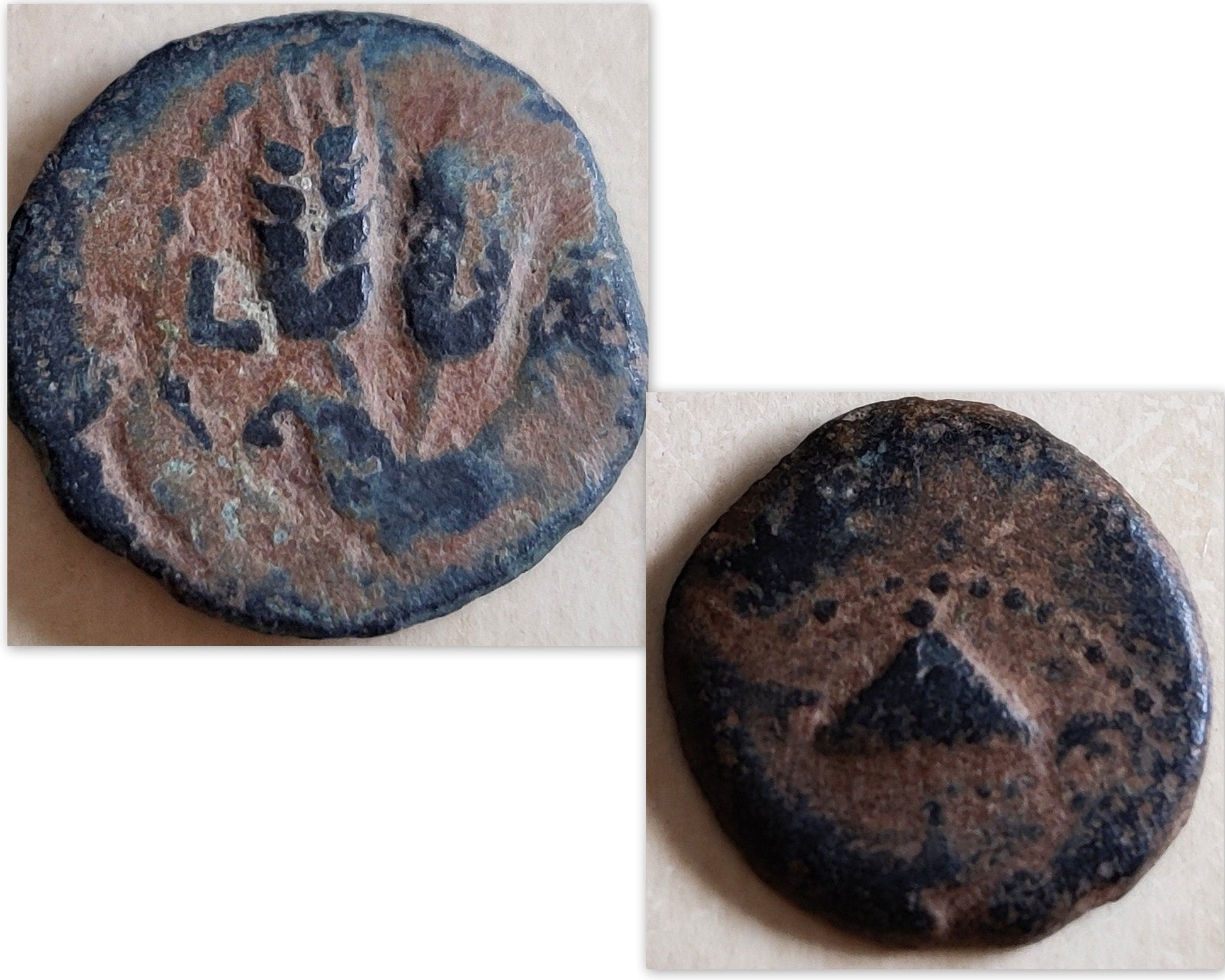 Ancient Jewish Roman coin silver Medallion, Certified King Herod Agrippa Coin Pendant Barr Designs