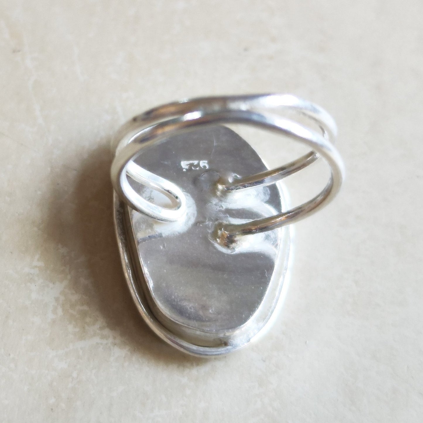 Ancient Glass Solitaire Ring, Natural Antique Roman Glass Adjustable Silver Ring, Blue Purple Patina Glass ring, Statement Solitaire Ring