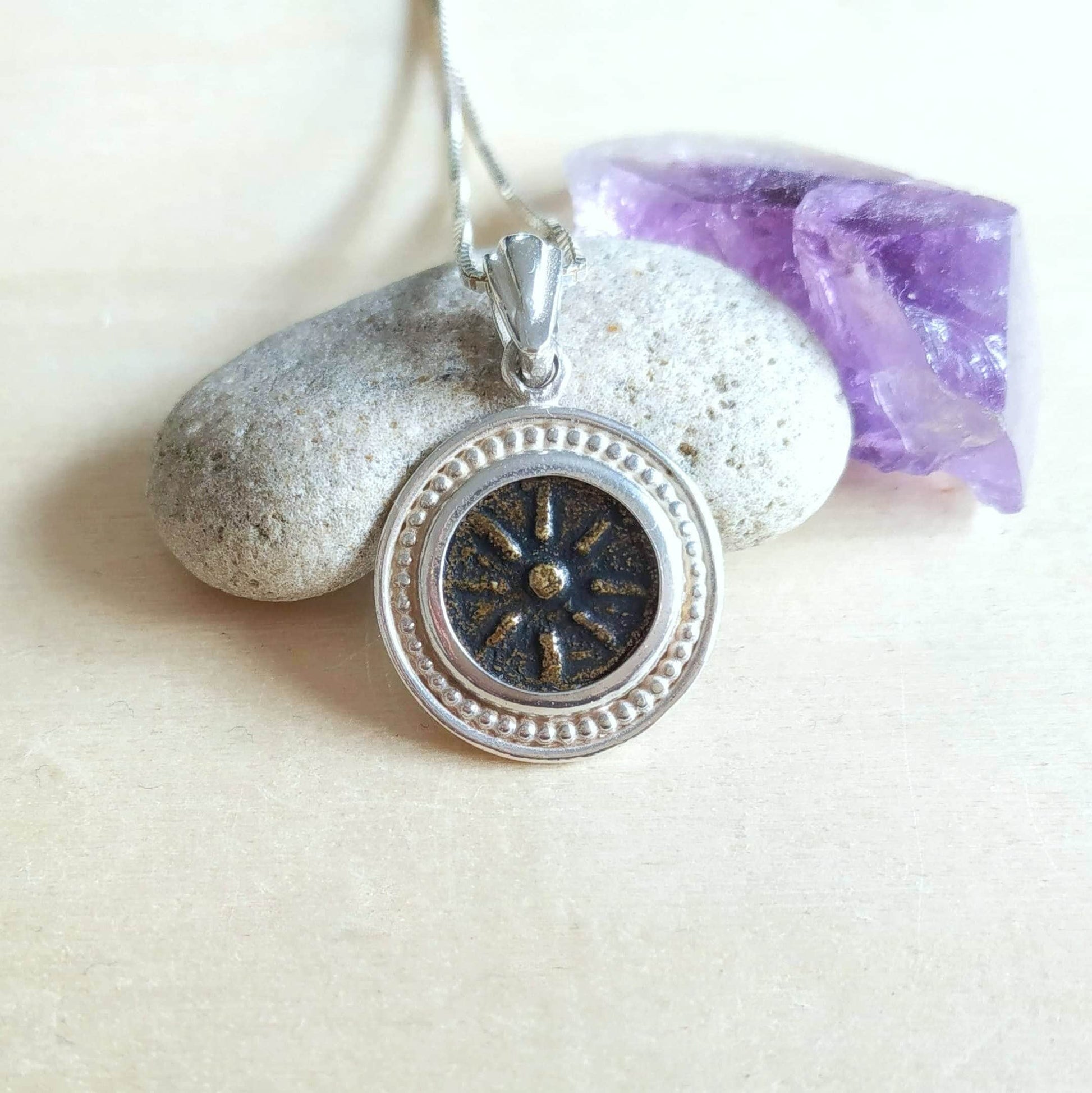 Sterling Silver Widow's Mite Coin Necklace: Ancient Replica Pendant Barr Designs
