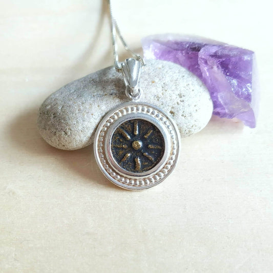 Sterling Silver Widow's Mite Coin Necklace: Ancient Replica Pendant Barr Designs