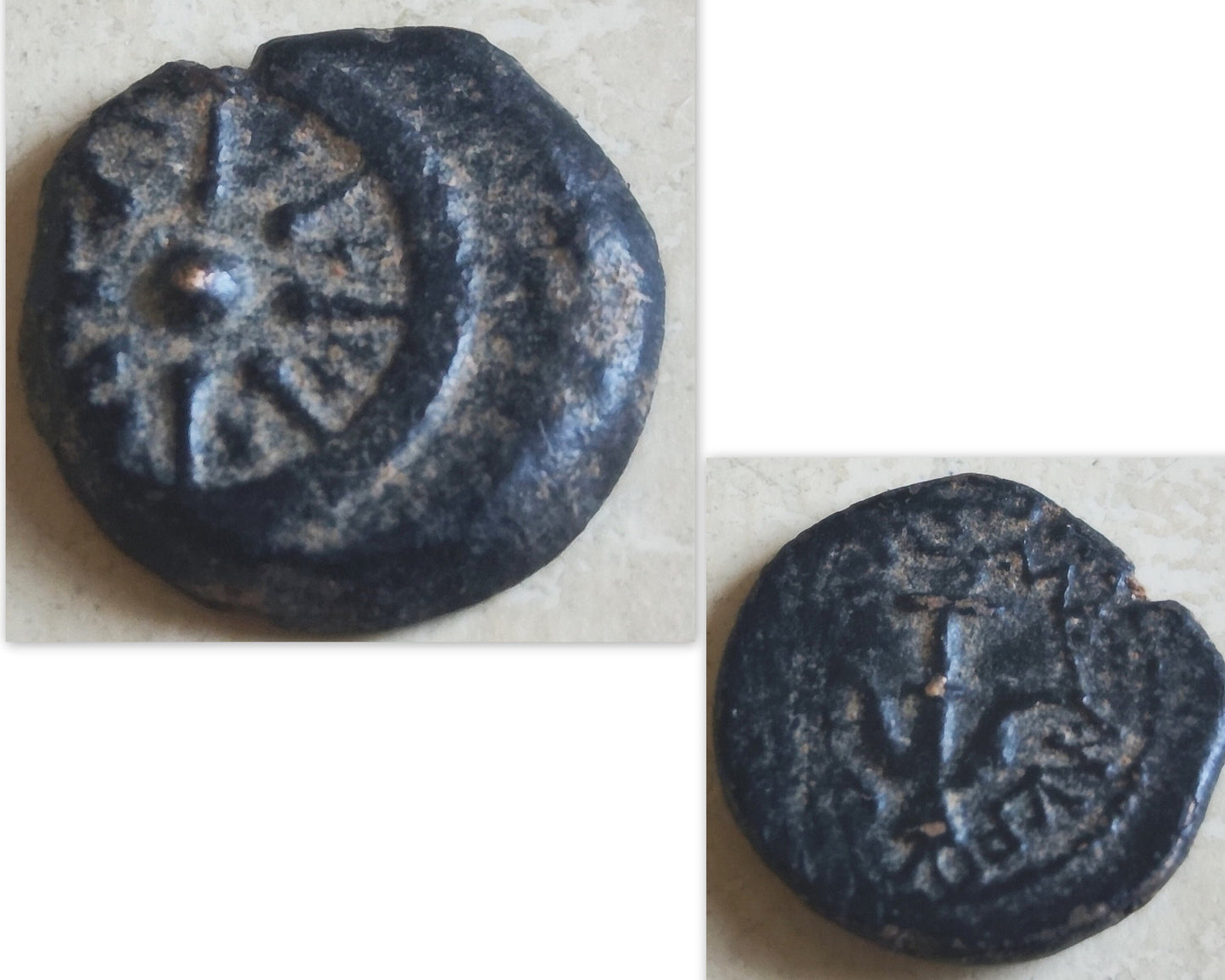 Authentic widow mite coin necklace, gold Plated large Medallion, Christian Jesus coin pendant, Ancient Judea Prutah, history Christmas gift