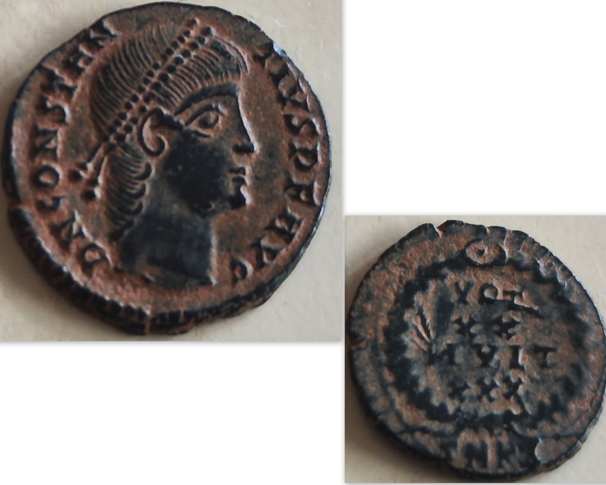 Authentic Certified Roman Coin Medallion, Emperor Constantius, Gold Plated Necklace Barr Designs