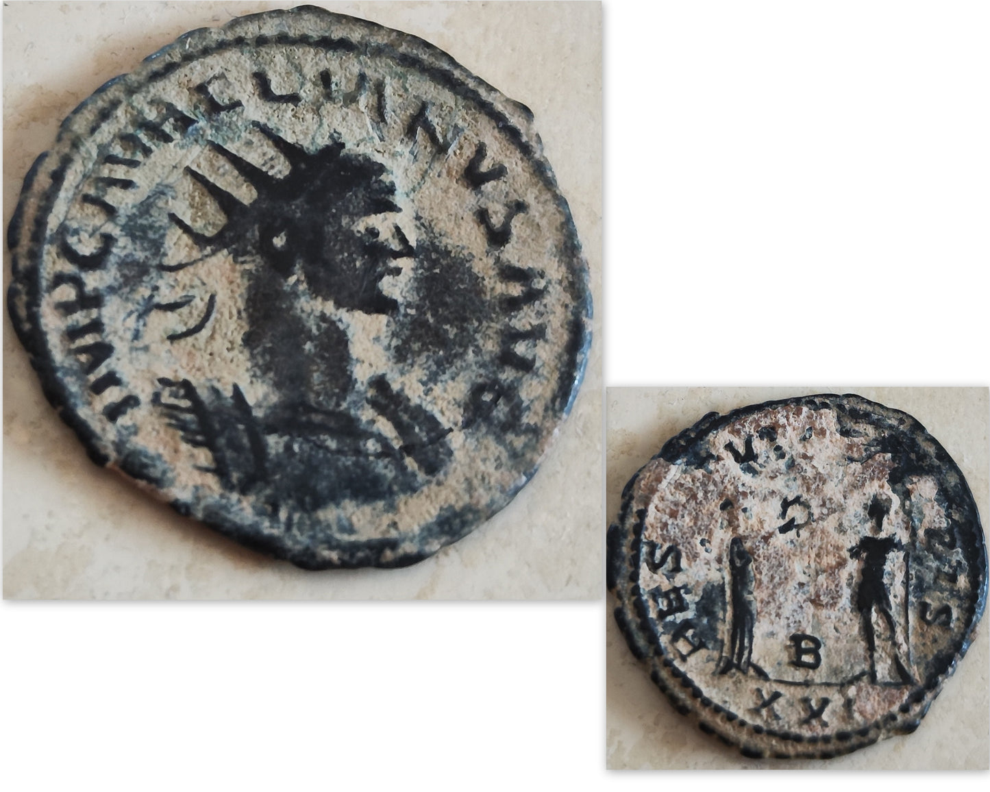 Emperor Aurelian Roman Coin Necklace, Authentic Certified Ancient Coin Silver Pendant, Antique Roman medallion, Vintage Pendant, unisex gift