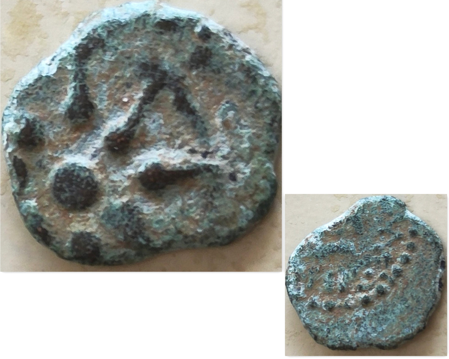 Antique Widow's Mite Coin Pendant, Jesus Time Coin Gold Plated Charm Pendant, Bible Gift for Widow