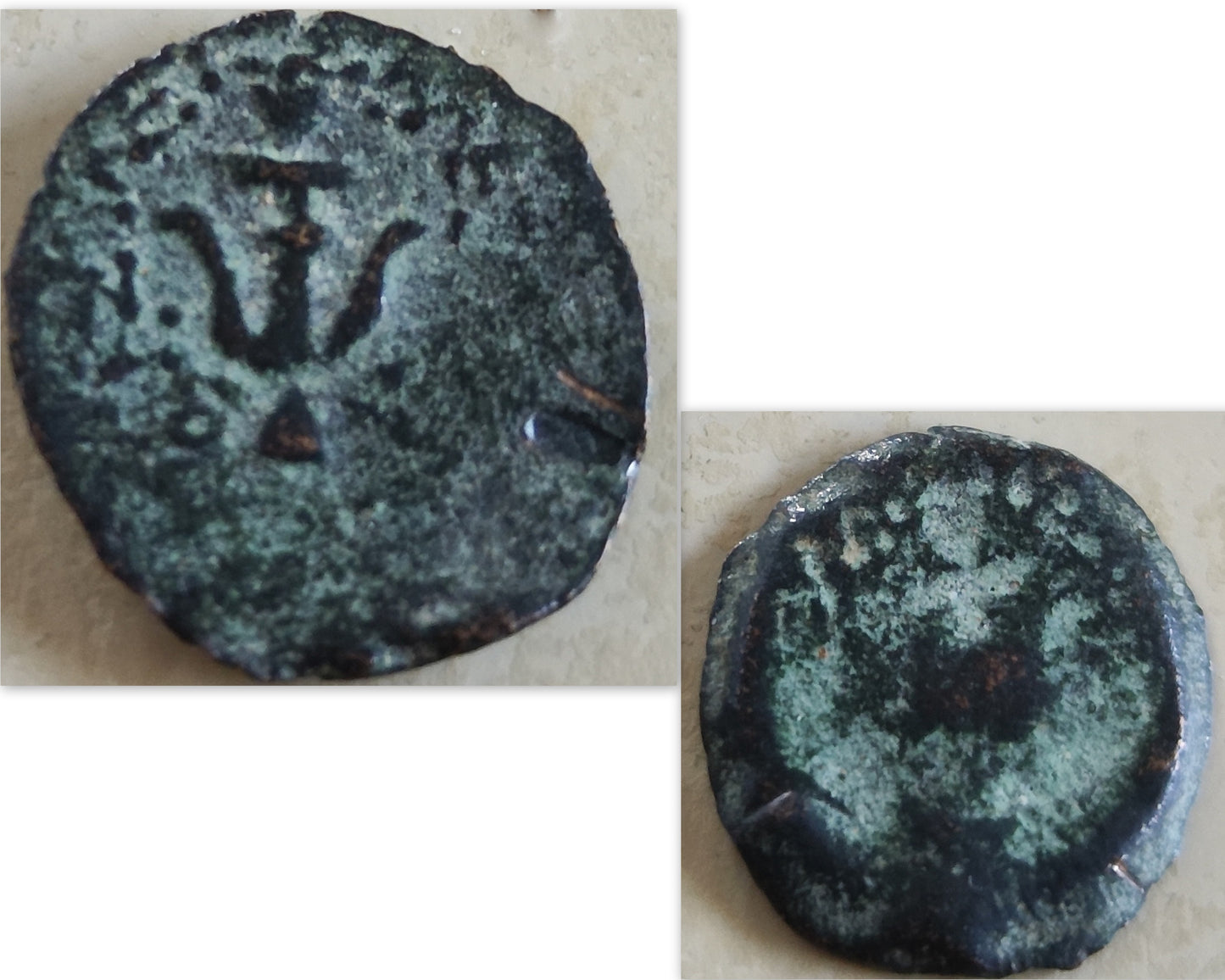 Genuine Biblical Coin Necklace, Antique Real Widow's Mite Coin Gold Plated small Pendant, Jesus Ancient Coin Jewelry, Christian Gift Idea