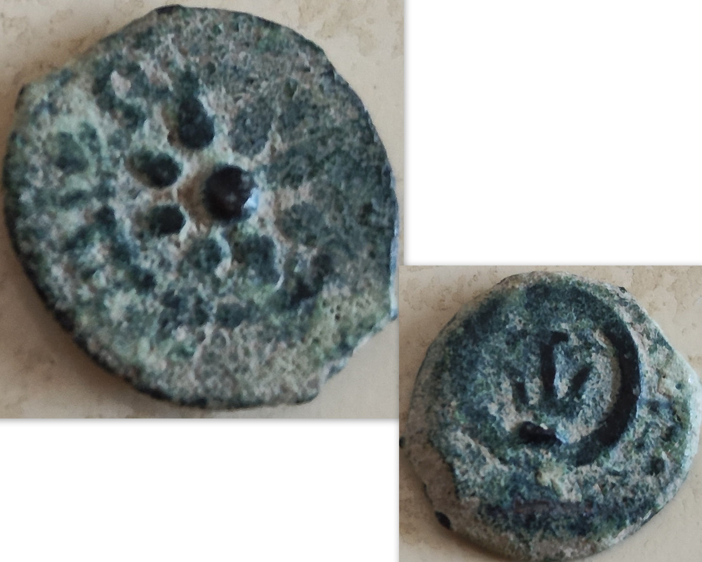 Authentic Biblical Widow's Mite Coin Silver Necklace, Christian Small Medallion, Gift Idea for Her