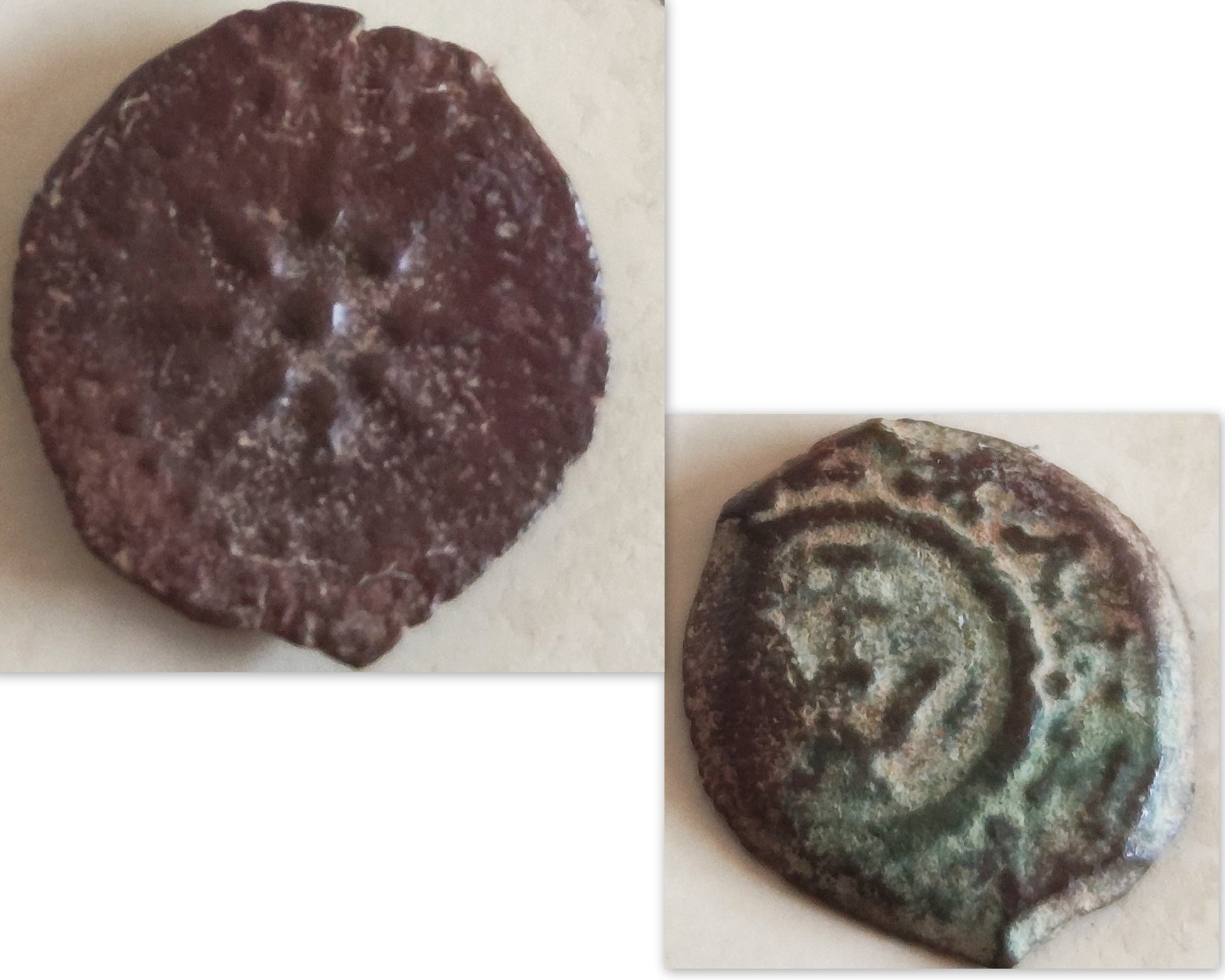 Widow's Mite Coin Necklace, Ancient Coin from the time of Jesus Barr Designs