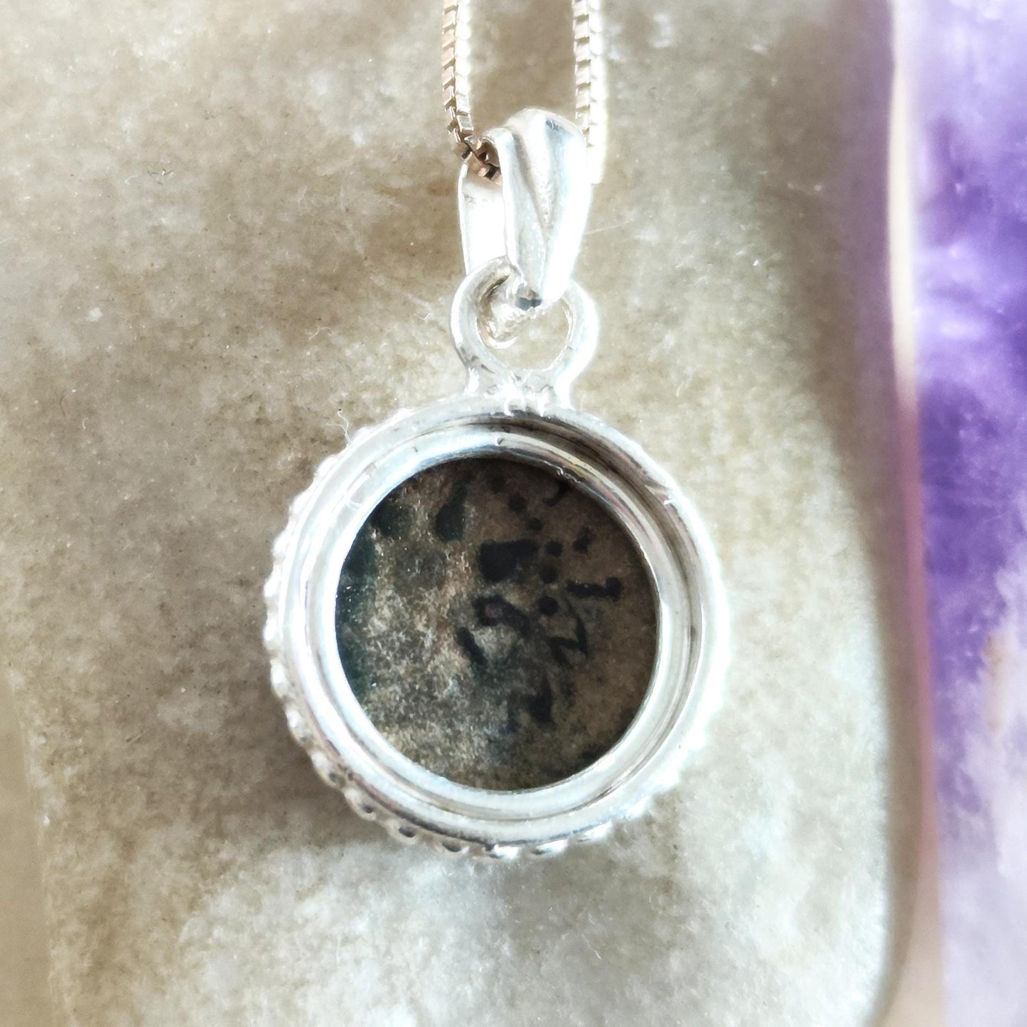 Jesus Time Coin Jewelry, Bible Mark 12:41 Widow Mite Necklace, Ancient Judean Coin Pendant for Christian