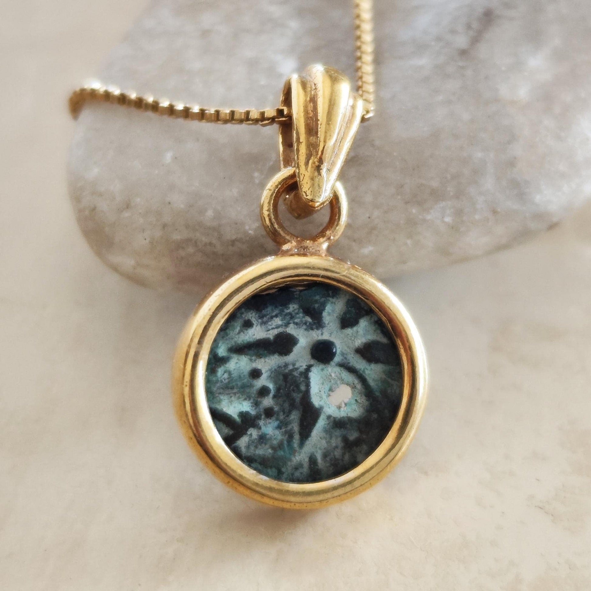 Widow's Mite Coin Necklace: Authentic Ancient Coin, 18K Gold-Plated Sterling Silver Barr Designs