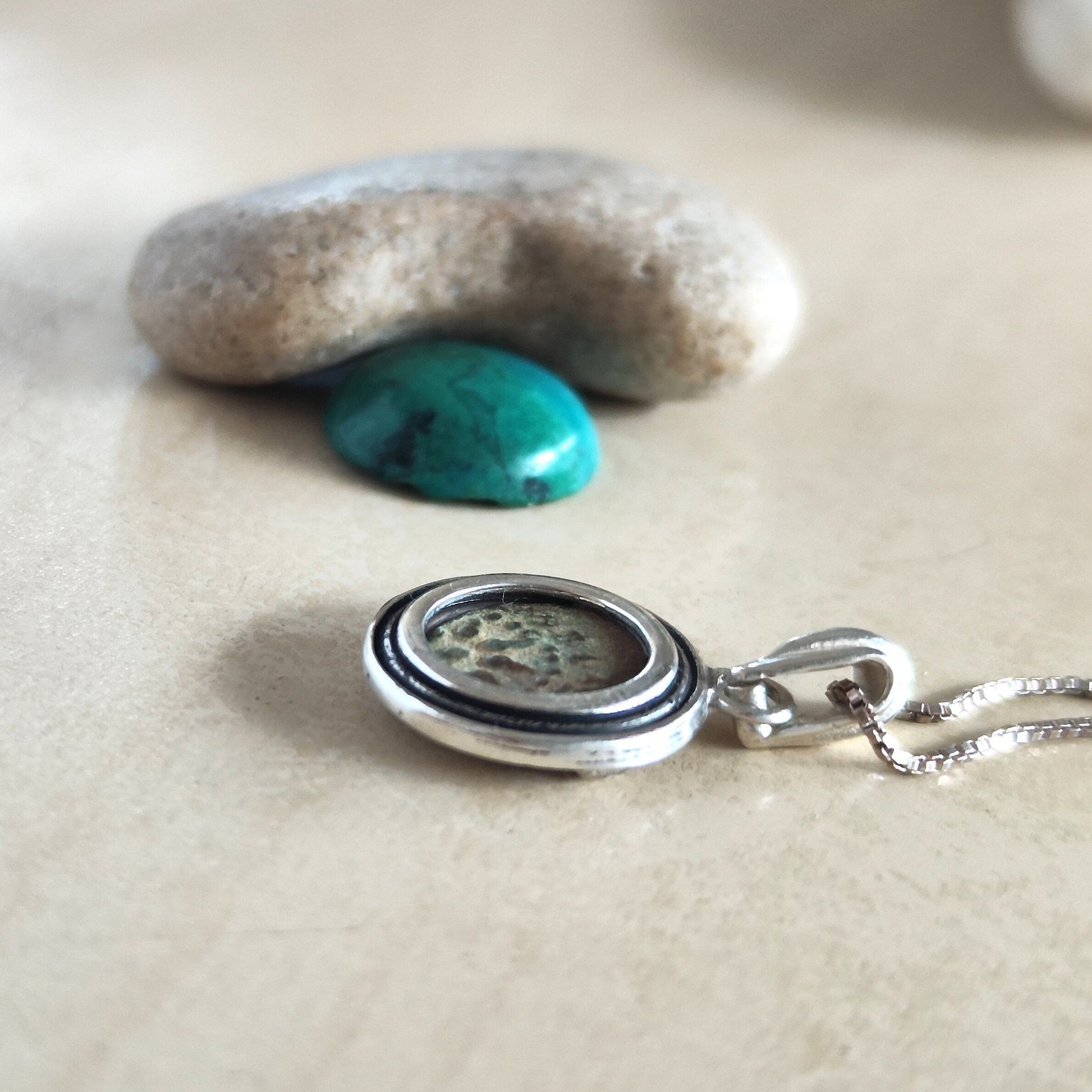 Widow's Mite Silver Pendant: Ancient Coin Christian Necklace Barr Designs