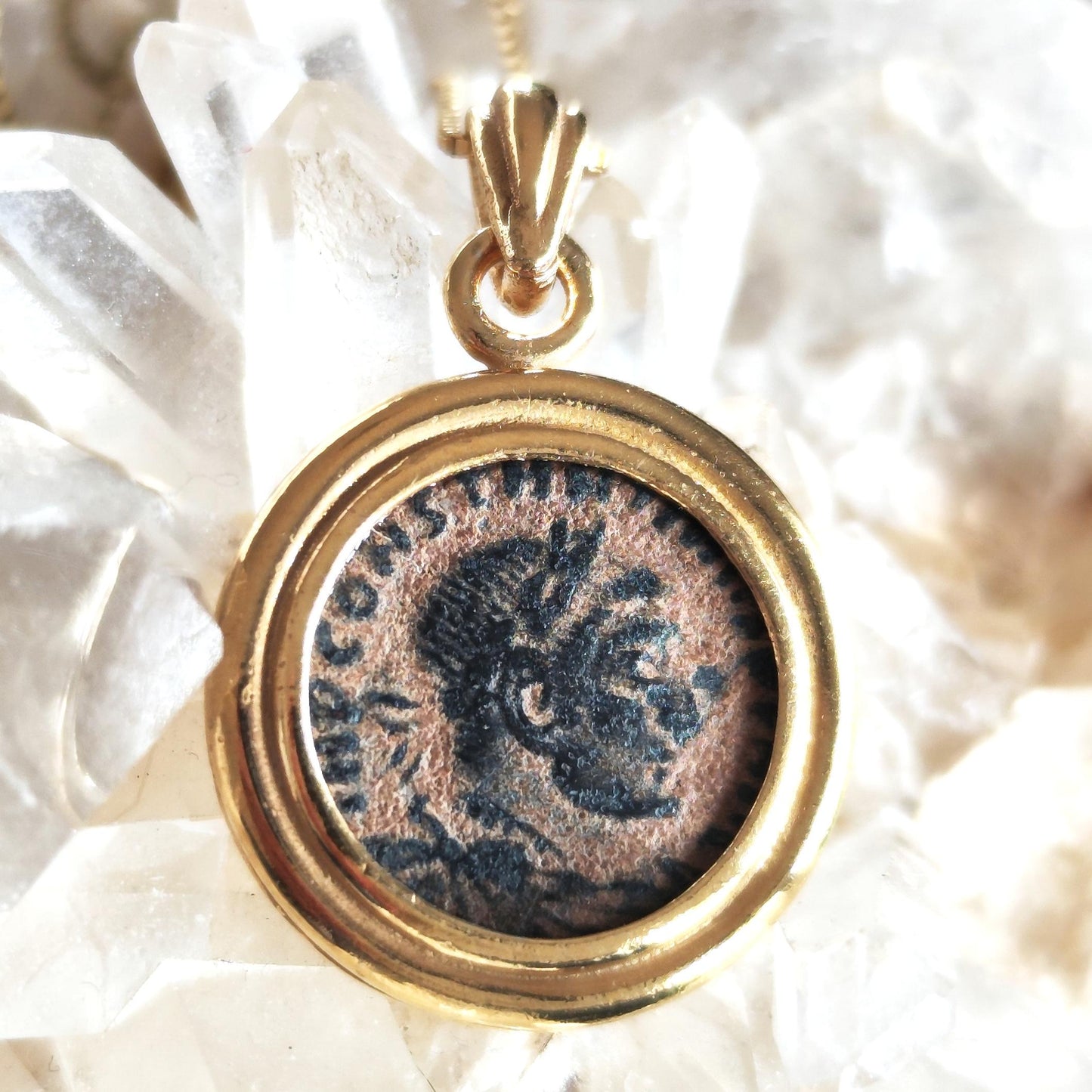 Constantine the Great Pendant, Christian Coin Necklace, Roman Coin Necklace, Ancient Coin Necklace, Antique Coin Pendant, Christian Gift Barr Designs