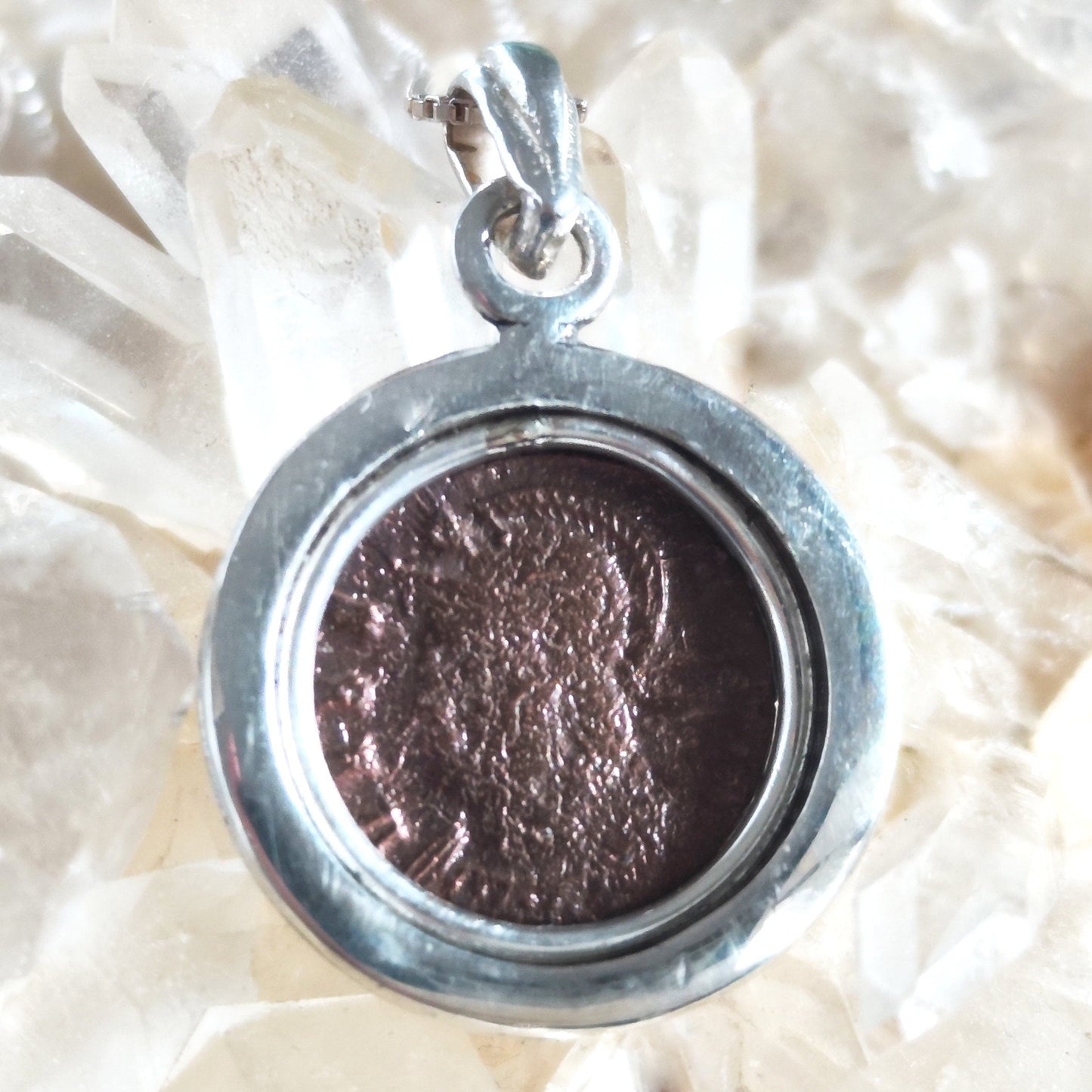 Romulus and Remus Coin Pendant: Sterling Silver Ancient Roman Necklace Barr Designs